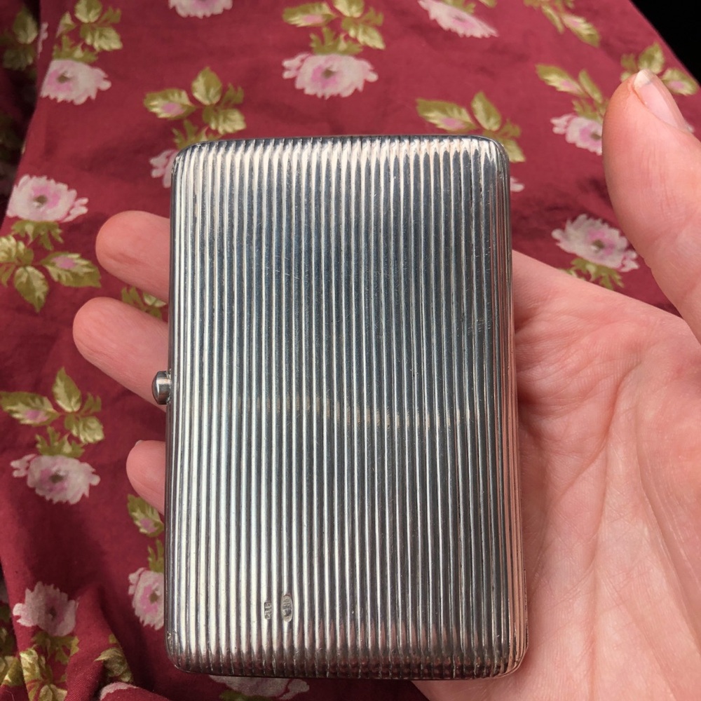 Vintage Cigarette Case Sterling Silver